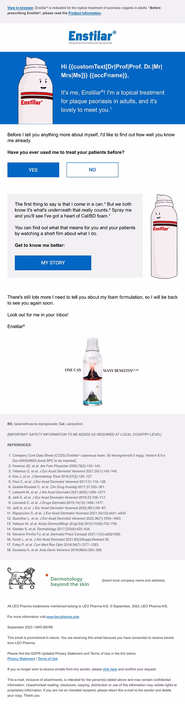 Web design email intro